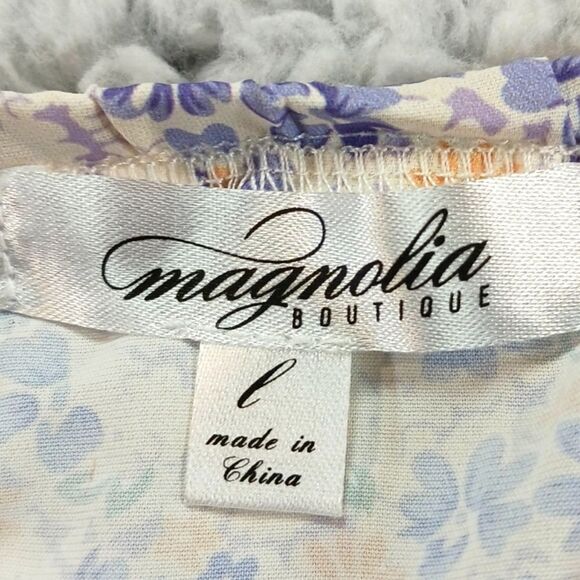 Magnolia Boutique Floral Babydoll Dress. Women's Large. Peekaboo Tie Front...... - Picture 4 of 11
